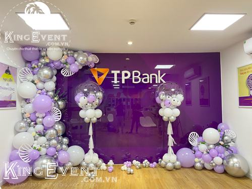 Trang trí khai trương ngân hàng TP Bank 
