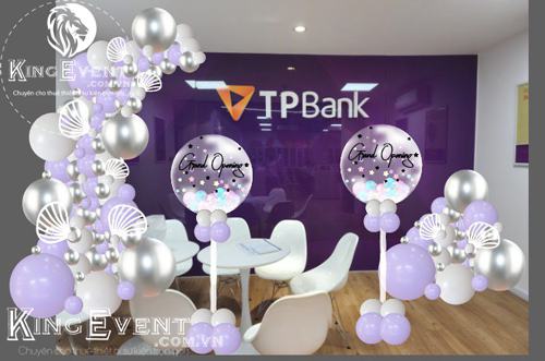 Trang trí khai trương ngân hàng TP Bank 