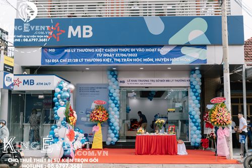 Tổ chức lễ khai trương văn phòng mới cho ngân hàng MB BANK Hoocmon