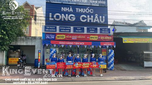 Tổ chức lễ khai trương chạy roadshow nhà thuốc Long Châu