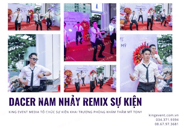 Nhóm nhảy vũ đạo tại lễ khai trương phòng khám Tony An An