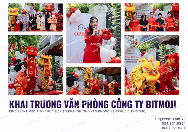 King Event Media tổ chức lễ khai trương văn phòng Bitmoji tại Vạn Phúc City
